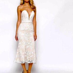 Jarlo Alicia Bandeau Midi Cocktail/Formal Dress